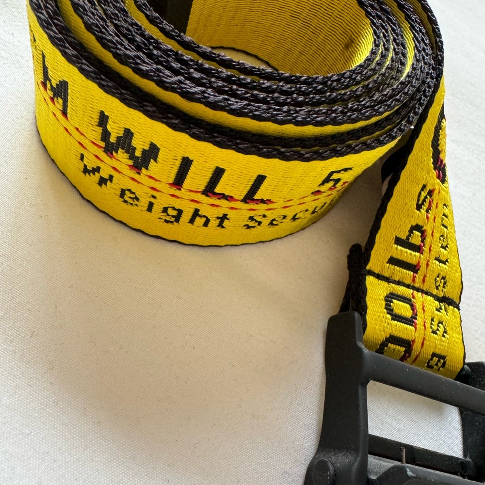 Off White Industrial Logo Belt